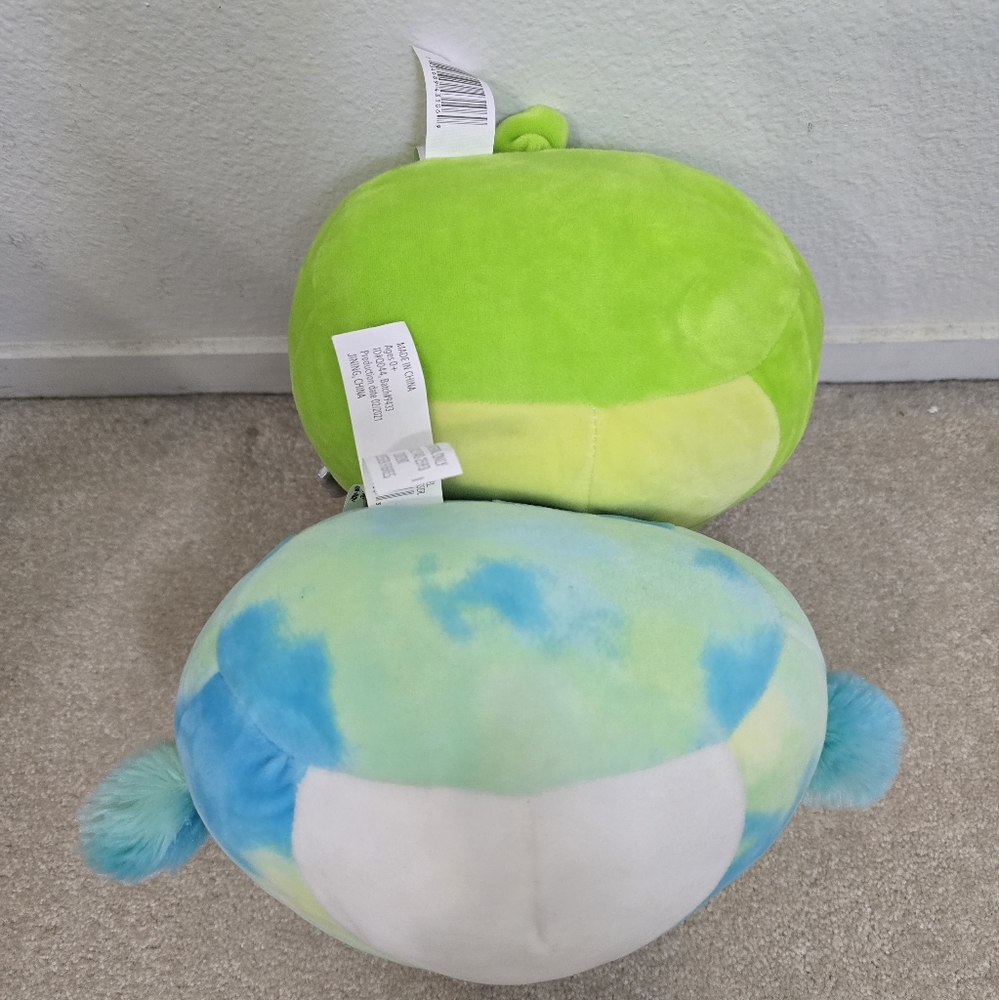 2 Pc 8" Squishmallows Omari & Len the Frankenstein Bear - Picture 6 of 9